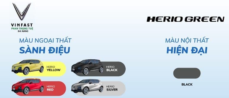 VinFast Herio Green - Tất cả các màu